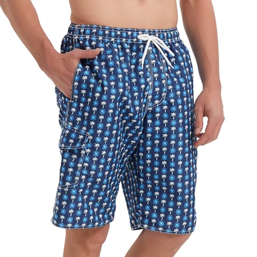 Image of Mens Swimming Trunks Swim Trunks Quick Dry Swim Shorts with Mesh Lining Funny Swimwear Bathing Suits