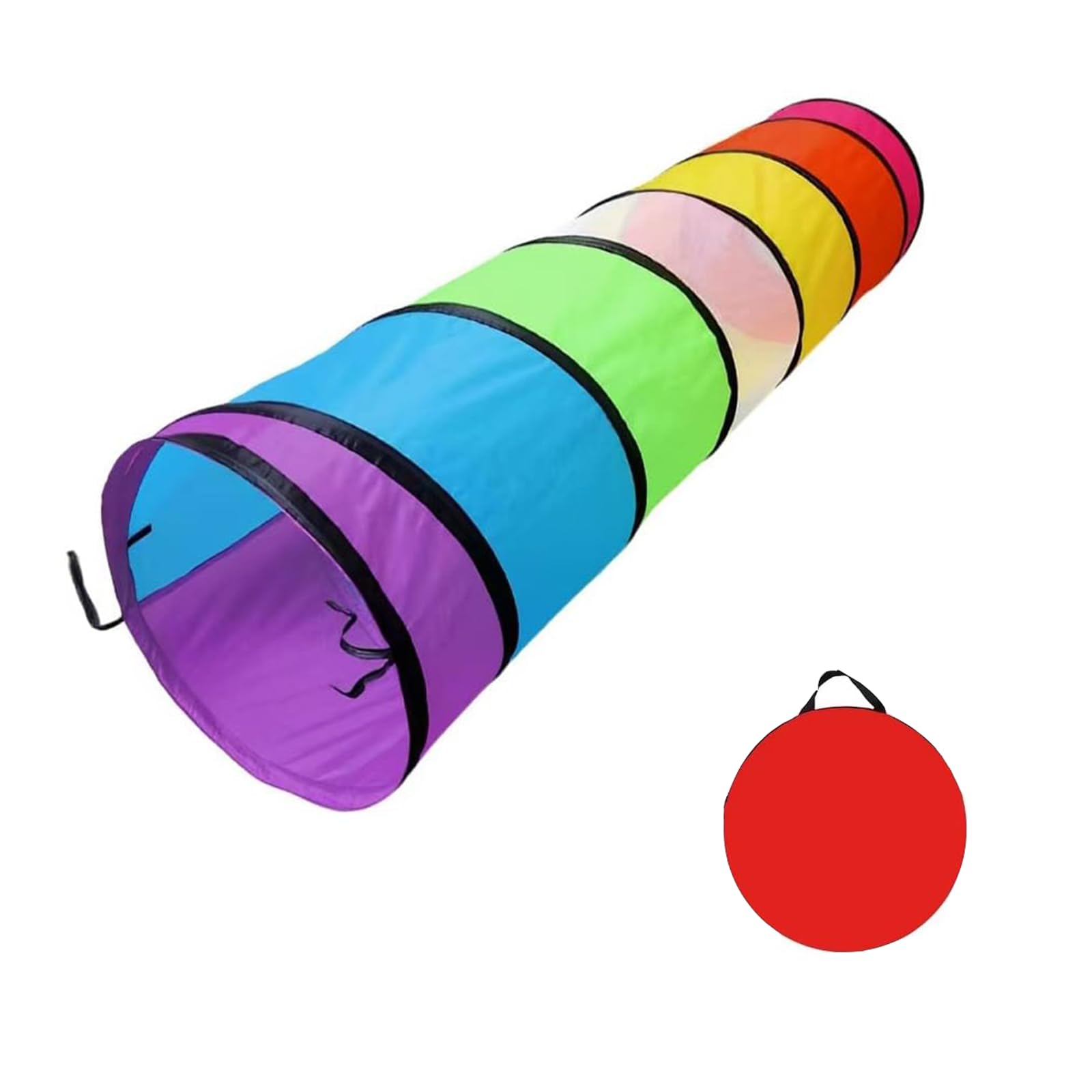 Play Tunnel, Kids Tunnel, Kids Play Tunnel Tent, Kids Play Tunnel Tent for Toddler, Round Opening Pop Up Tunnel Children or Dog Cat Pets for Indoor Outdoor Backyard Game (180cm x 46cm)
