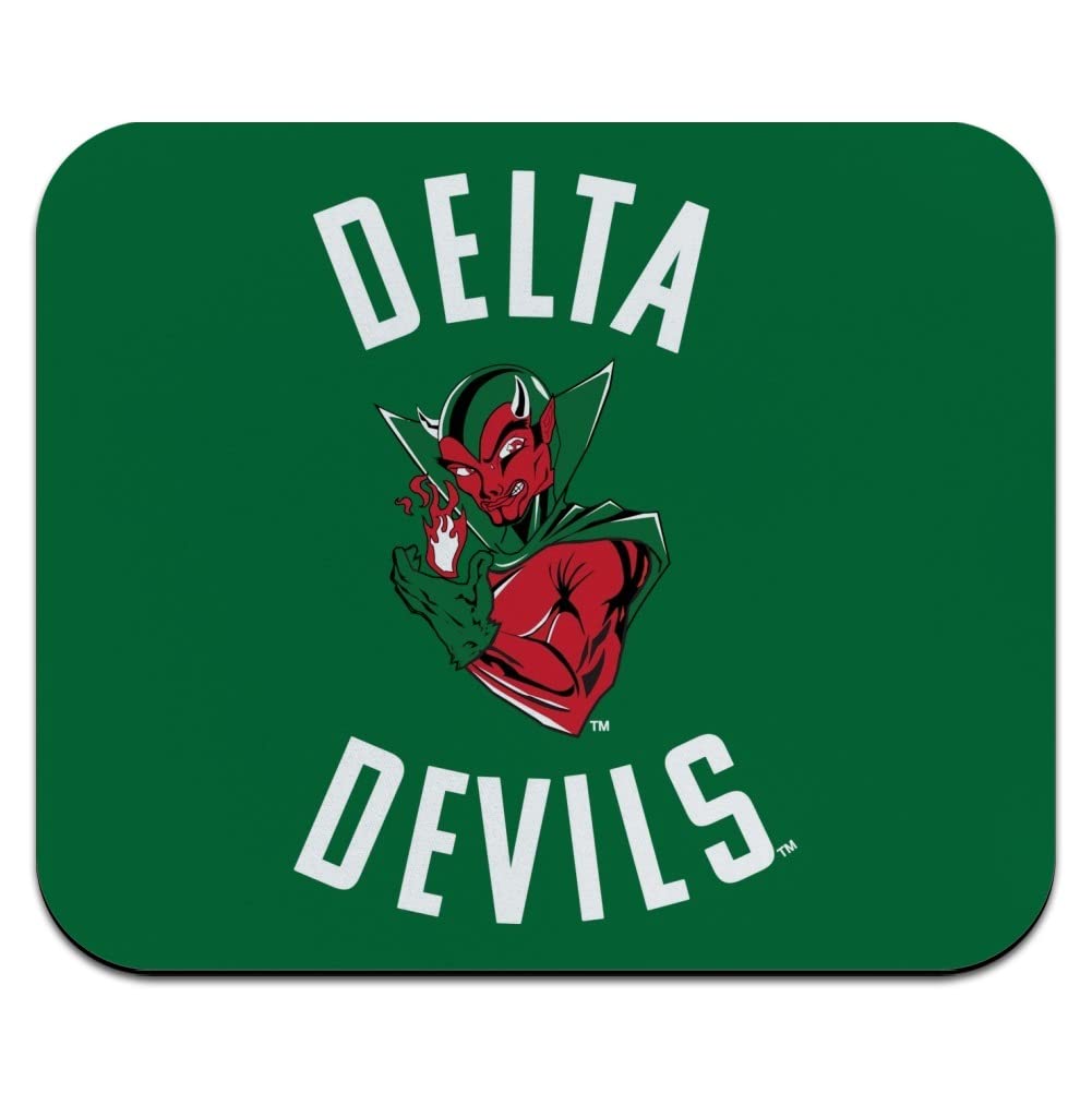 Mississippi Valley State University Delta Devils Logo Low Profile Thin Mouse Pad Mousepad