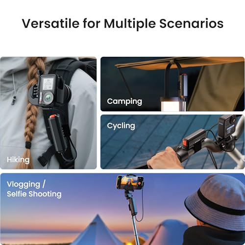 Image of KIWI design P5000 Compact Power Bank, 2 Pack 5000mah Battery Pack Compatible with Meta Quest 3 /3S /2 /Pro, 20W Fast Charing, Swap for Infinite Power, Suitable for Sport Camera and All Type-C Devices