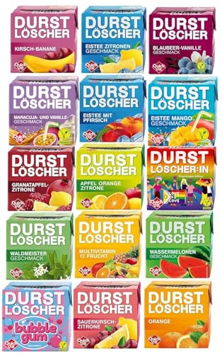 Durstlöscher | Das Original | alle 15 Geschmacksrichtungen | 15 x 500ml