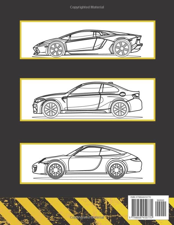 Supercar Coloring Book For Kids: Exotic Luxury Cars Colouring Book For Kids Ages 8-12 Boys And Girls image 2