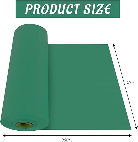 Miniatura 2 de Mantel desechable de plástico de 54 pulgadas x 300 pies con cortador deslizante para mesas de todo tipo y formas, picnic, fiesta, banquete,