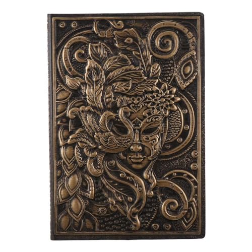 Journal vintage A5 en cuir et bronze : le cadeau de style antique