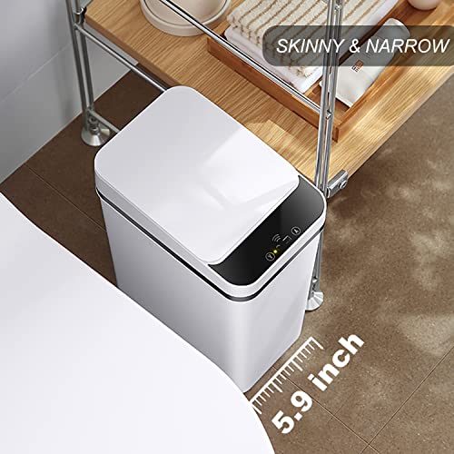 Image of 2.5 Gallon Smart Trash Can Sensor Motion - Touchless Bathroom Trash Can