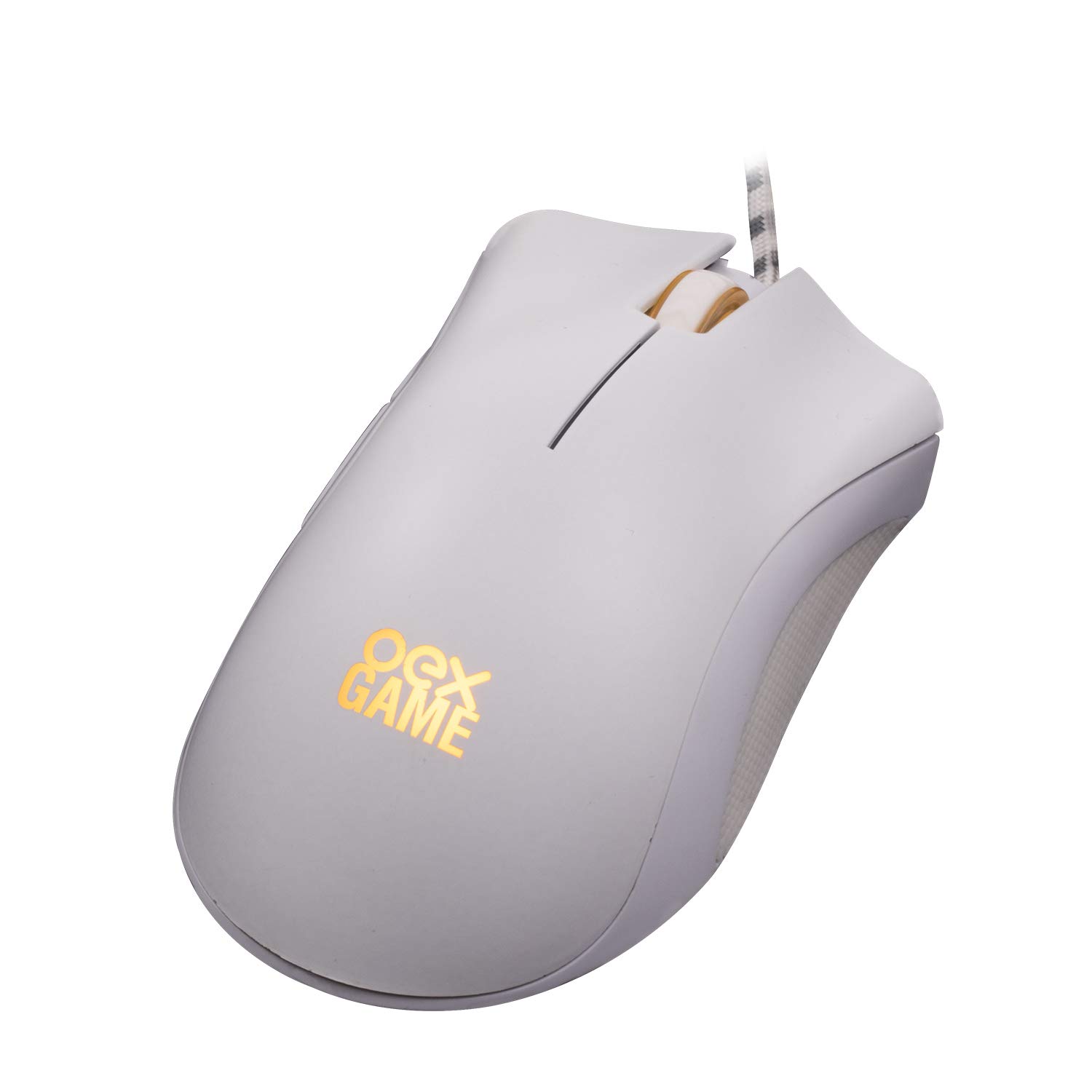 OEX GAME Mouse Gamer Branco - BOREAL MS319 - LED - 5 BOTOES