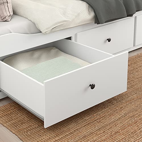 ProTuning HEMNES Tagesbett mit 3 Schubladen/2 Matratzen, weiß/Vannareid extra fest, 80x200 cm – Bild 7