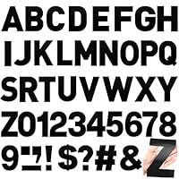 Calcomanías Adhesivas De Números De Letras Adhesivas De 3 Pulgadas, 6 Hojas De Vinilo Para álbumes De Recortes, Bricolaje Y Manualidades, Color Negro