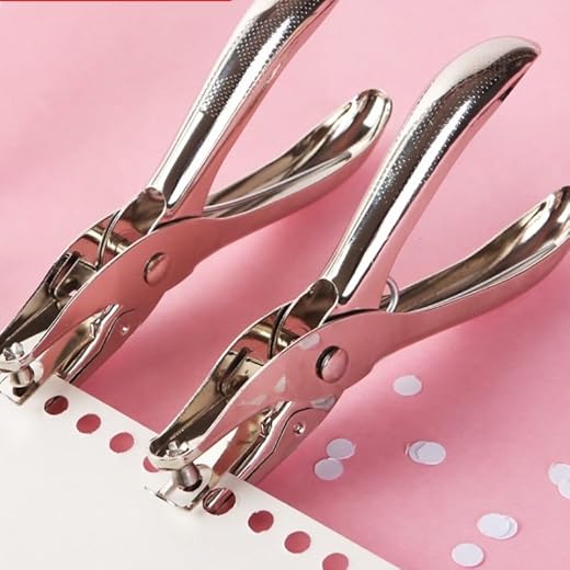 Stationery School Office Metal Single Hole Puncher Hand Paper Punch for Scrapbooking Border Scrapbooking