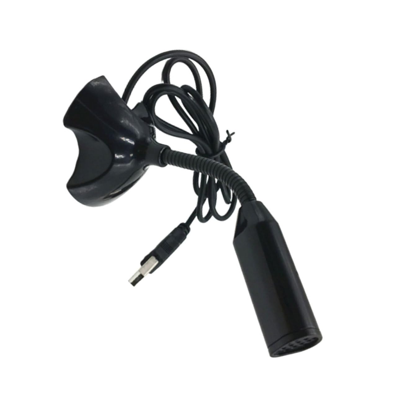 balacoo Portable USB Microphone for Convenient Receiver for Online Conference Voice Recording and Streaming Black Durable Compatible