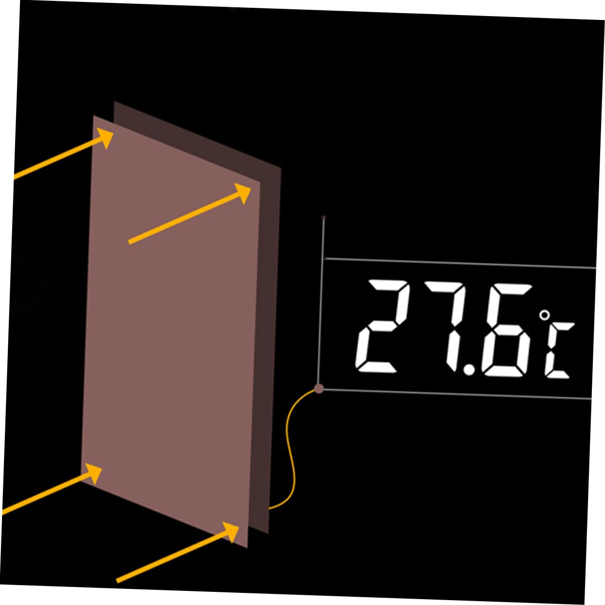 BESPORTBLE 2 Piezas termometro digital LED termómetro digital termómetros digital pequeño termómetro agua del acuario agua del tanque de peces peceras tronco acuario termómetro de abdominales