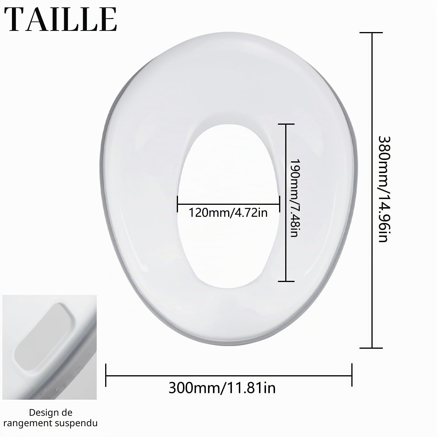 Adaptateur Wc Enfants Siège De Toilette De Voyage De Bébé Abattant De Toilette Pour Enfant Pour Enfants Portable Stockage Suspendu