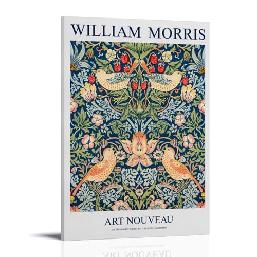 Peinture motif William Morris 30x45 cm pour décorer une chambre de garçon ou fille