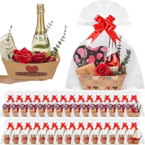 Kolldenn 24�Z�b�g�o�X�P�b�g �M�t�g�p �� 9.8�C���` x 6.5�C���` �S�[���h �t�����[�p�^�[�� �M�t�g�o�X�P�b�g �l�ߕ� ���{�� �r�j�[���� �J�[�h ��̃o�����^�C�� �e�B�[�p�[�e�B�[ �������p (�n�[�g)