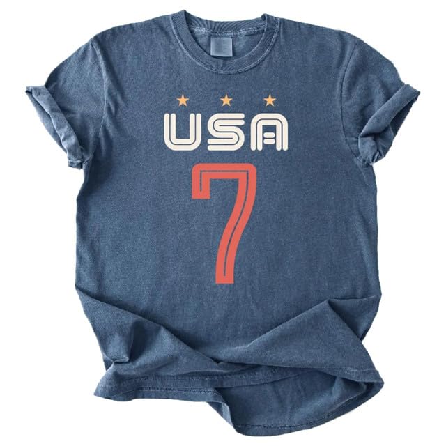 Bellelement Retro Soccer Tee 2026 USA Summer Football Team Fan Shirt L