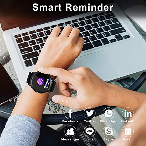 Reloj Inteligente, YONMIG Smartwatch con Pulsómetro, Monitor de ...