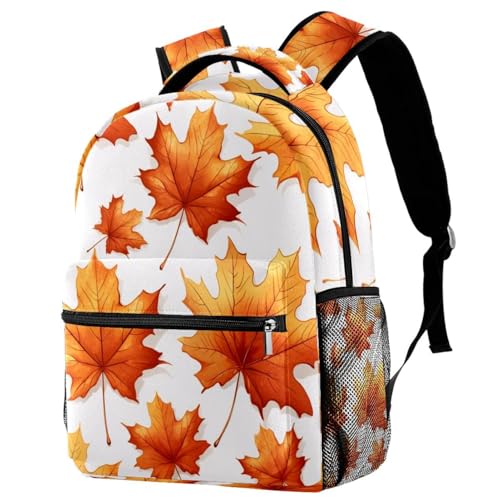 Sac à dos de campus feuilles d'érable d'automne unique