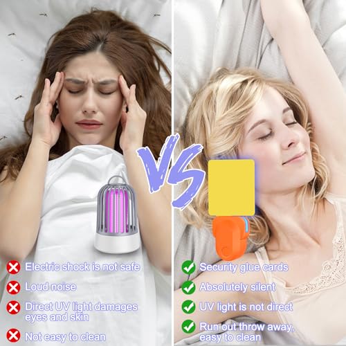 Matamoscas y mosquitos seguro y no tóxico con luz UV para proteger el dormitorio 7