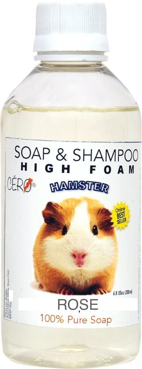 CERO ® Rose perfumed high Foam Shampoo for Hamster 100% Pure soap (200ml) (B09TB719BZ) Amazon Price History, Amazon Price Tracker