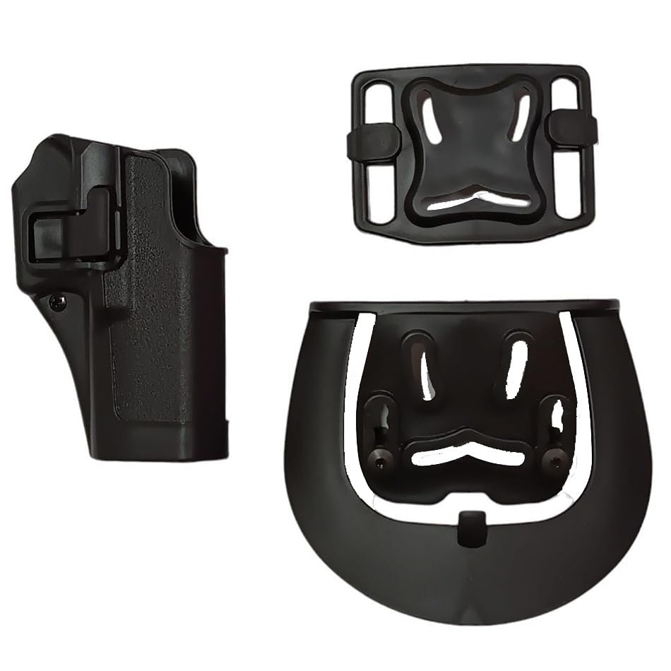 TRIMAX Funda rígida/Holster Pistola Glock 17 OWB | Protección de Arma de Aire comprimido y Airsoft