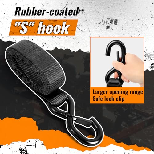 WynWerth Retractable Ratchet Straps 4 Pack