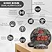 Sonic Bomb Dual Alarm Clock with Bed Shaker, Camouflage | Sonic Alert Vibrating Alarm Clock Heavy Sleepers, Battery Backup | Wake with a Shake