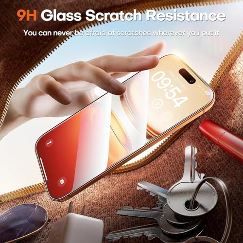 Image of IQShield Screen Protector Tempered Glass Guard for iPhone 17 Pro - 9H Hardness, HD Clear, Case Friendly [1 Pack]