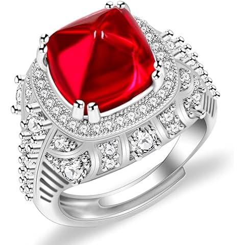 Bague pyramide Uloveido avec zircones Cover