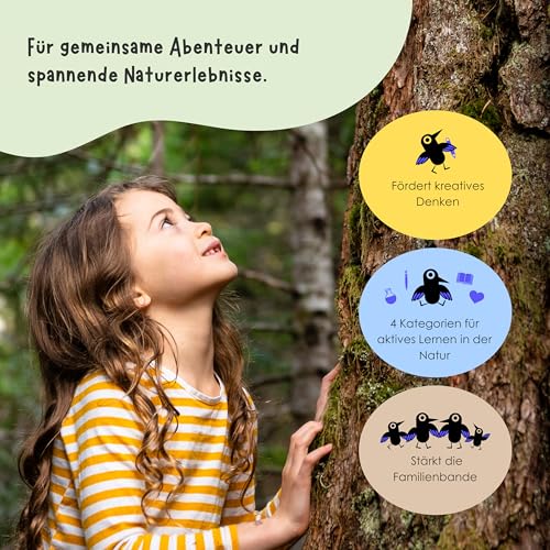 50 Entdeckerkarten für Kinder – Outdoor Schatzsuche und Natur entdecken I Spannendes Suchspiel I Lernspiel & Geschenk für Mädchen und Junge I Spiele ab 4, 5, 6, 7, 8 Jahre
