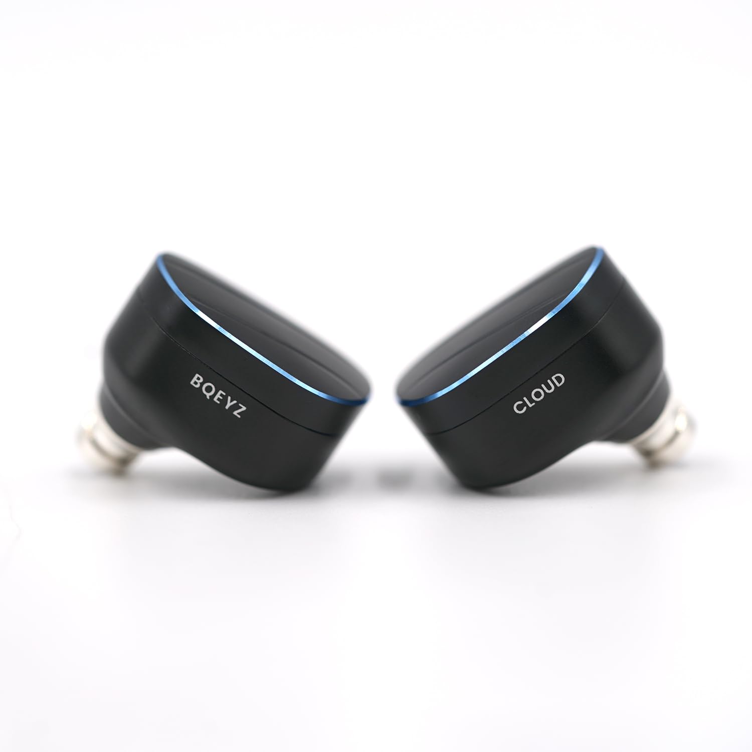 BQEYZ Auricolari HiFi serie Weather Cloud, con cavo, IEM, driver dinamico da 10 mm, driver passivo da 6,8 mm, auricolari da gioco ad alta risoluzione, staccabili, cavo OFC placcato argento a 2 pin,