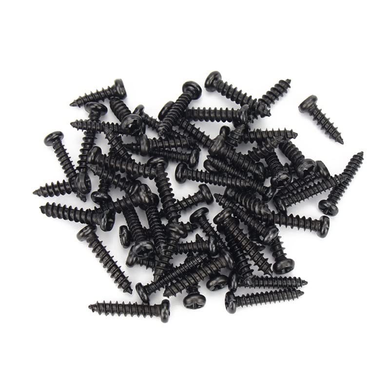 50 Viti Autofilettanti Testa Cilindrica - Intaglio A Croce - Acciaio Carbonio Nero - Misure M1.2 To M4 (20mm, M3) - Foto 13