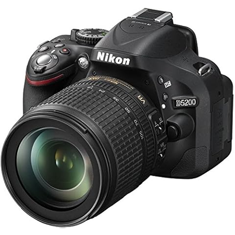 Nikon D5200 SLR-Digitalkamera TFT-Display, Full HD, HDMI) Kit inkl. AF-S DX 18-140mm VR-Objektiv schwarz Cover