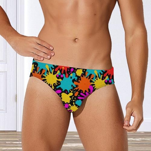 Mens Low Rise Swim Briefs Contour Pouch Beach Swim Trunks4