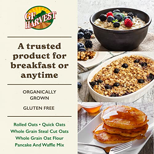 Gf Harvest Gluten Free Certified Organic Whole Grain Steel Cut Oats, 2.5 Pound (Pack Of 2) #TOP7