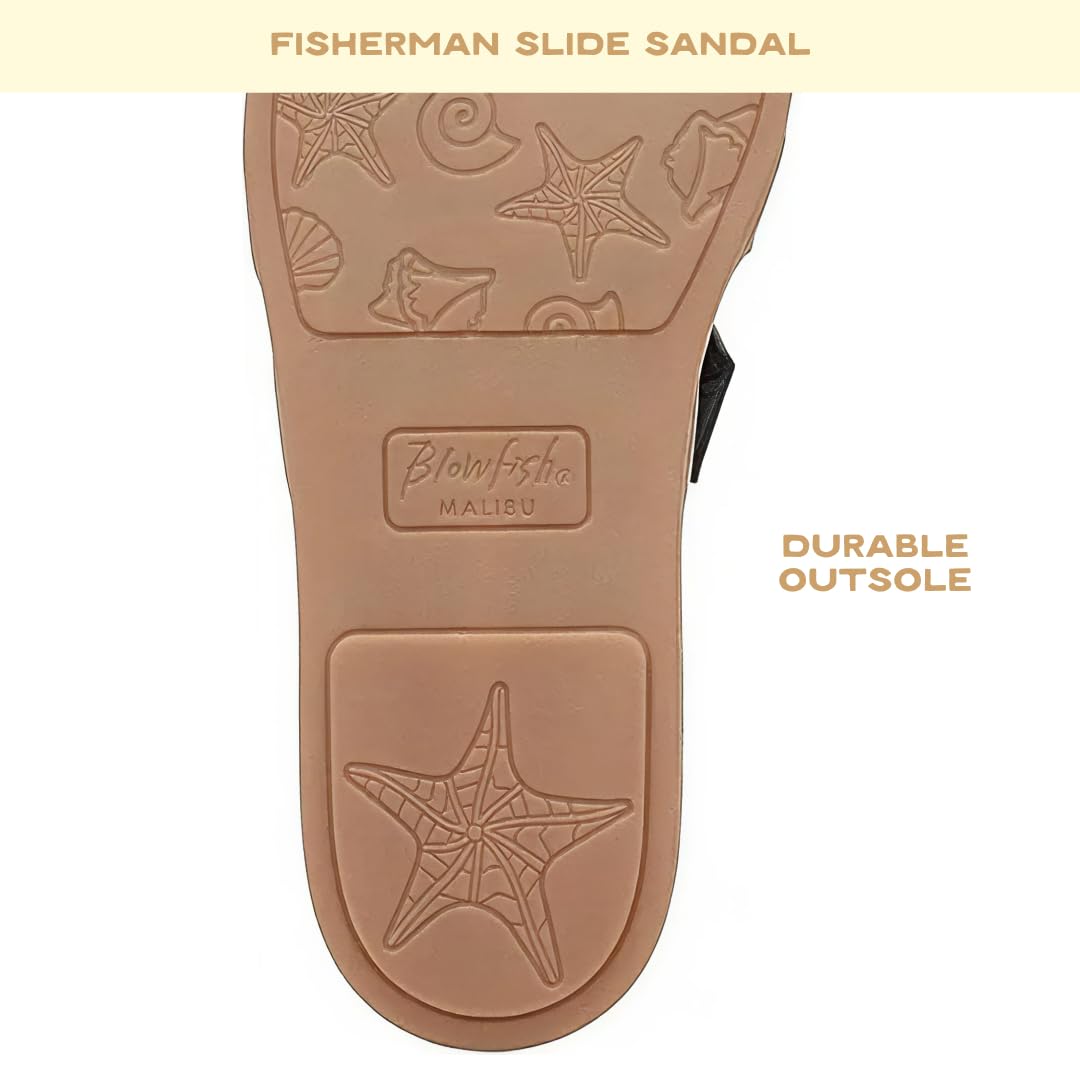 Blowfish Malibu Sandalias planas para mujer Jellyfish, Negro, 38 EU
