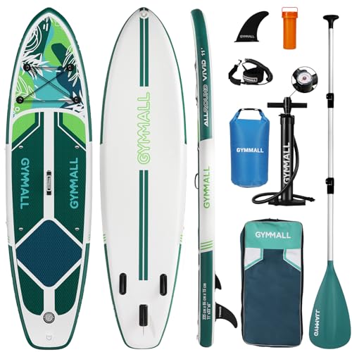 GYMMALL Paddle Board, Inflatable Stand Up SUP Paddle Boards for