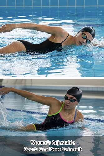 Image of Tempt Me Athletic One Piece Swimsuits for Women | Training, Sport, Racerback, Keyhole, Adjustable straps, Full coverage