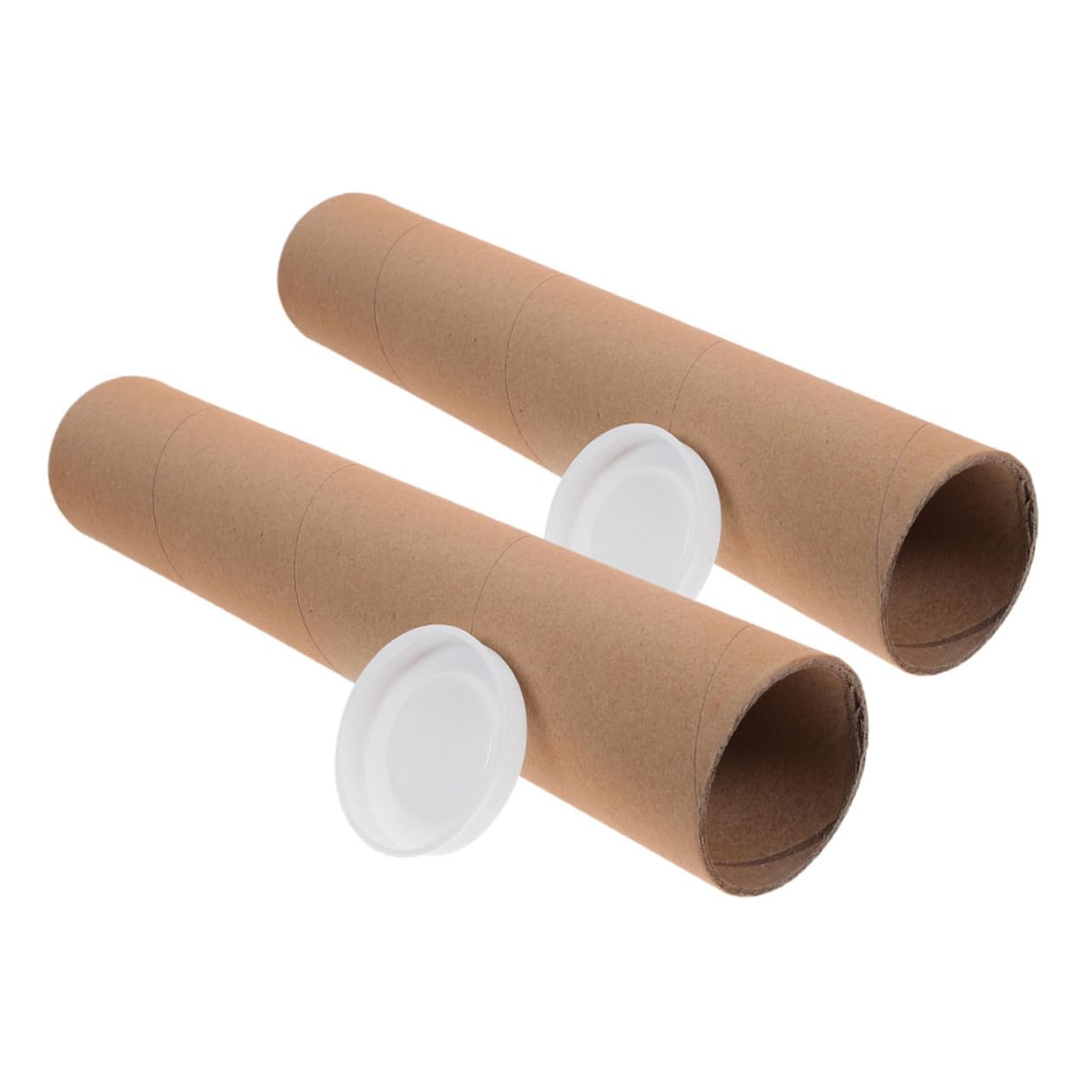 8stücke Kraftpapier Versandröhren Mit Kappen Für Dokumente Poster Und Kunstwerke Robuste Aufbewahrungslösung Für Kreative Projekte Und Sicheren Versand