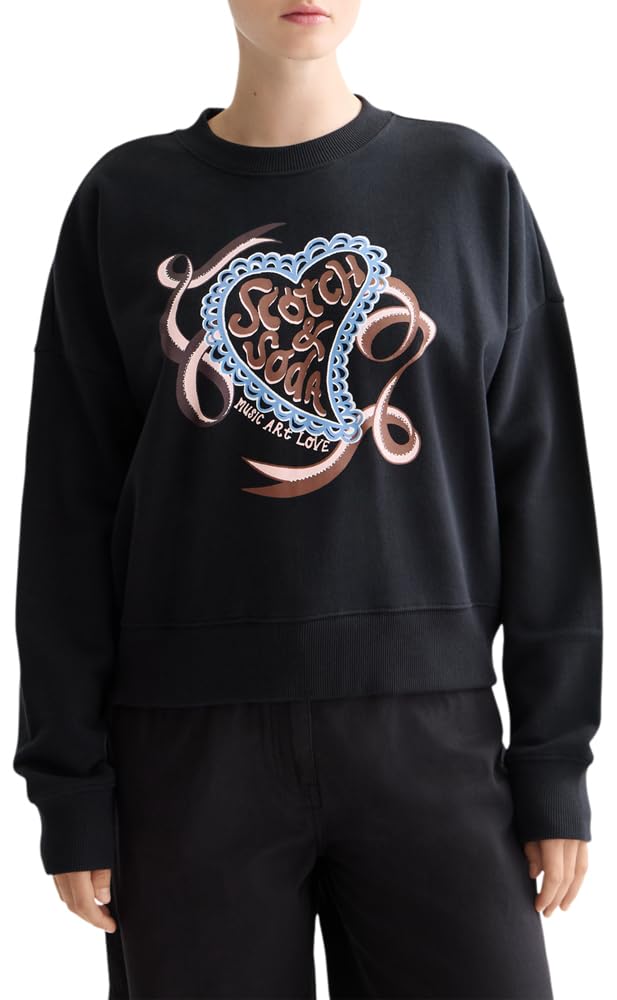 Scotch & Soda Chest Artwork Relaxed Sweatshirt