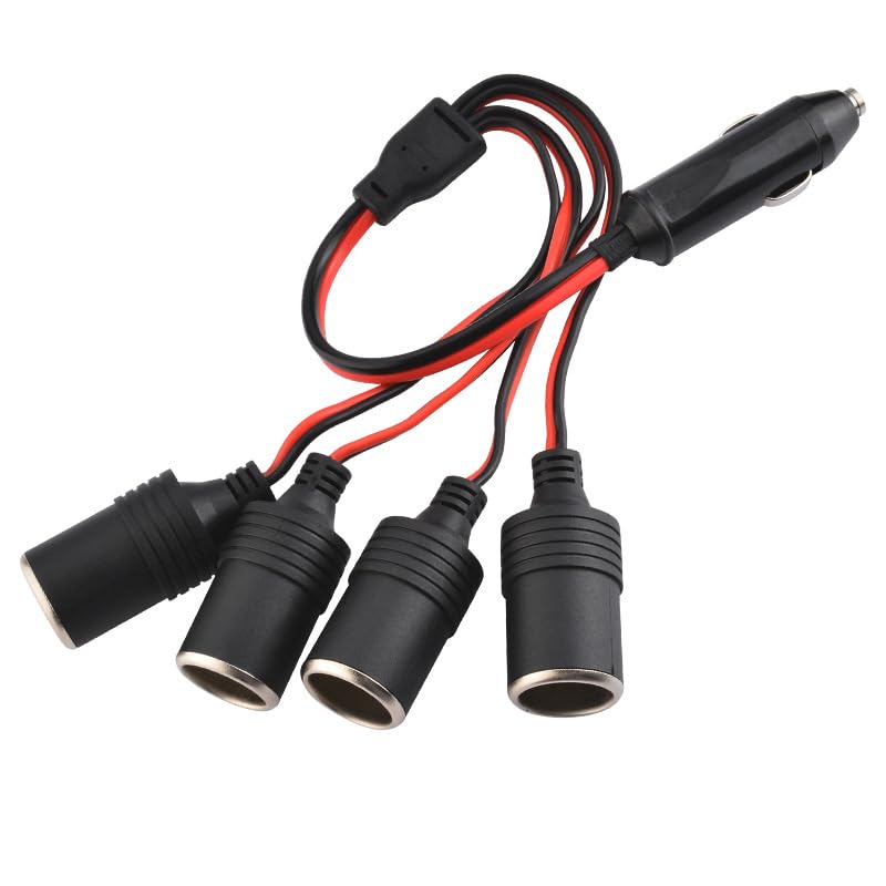 1 A 4 Auto Moto Accendisigari Distributore Caricabatterie Splitter Indicatore
