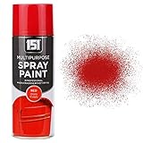 400ml Professional Quality Fantastic Finish All-Purpose Interior Exterior Household Spray Paint for Wood Metal Plastic Ceramics & More (Red Gloss)