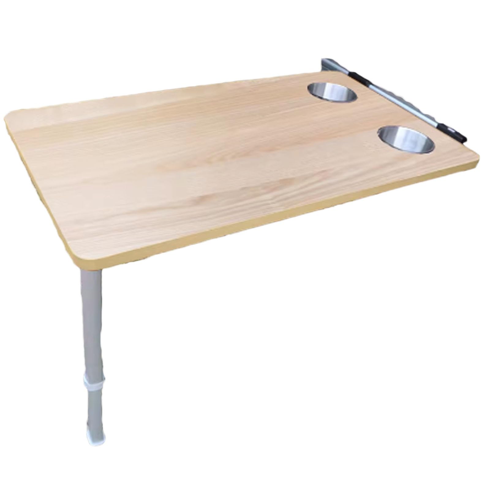 Table pour Camping Car avec Supports Réglables, Table de Camping Pliante Murale pour Camping Car, en Bois, Poste de Travail Multifonctionnel et Peu Encombrant pour Bureau(Yellow)