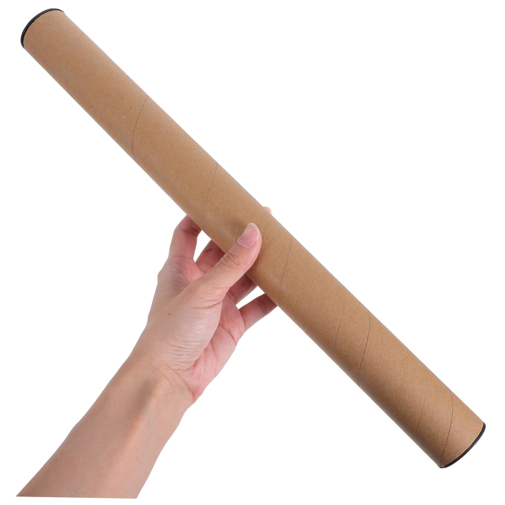 Veemoon 10pièces Lot de Tubes Expédition Carton Kraft avec Bouchons de Sécurité pour Envoi de Documents Affiches Plans