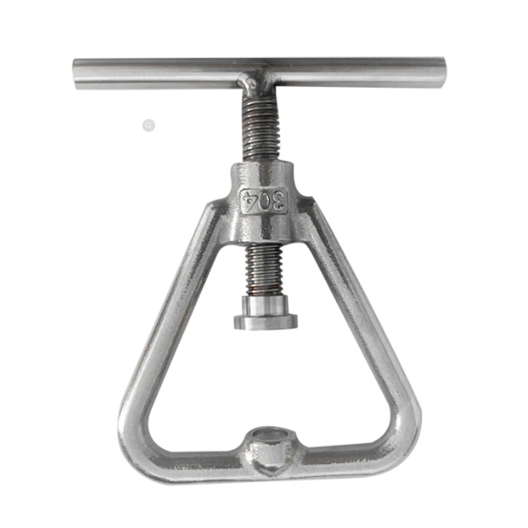 Fkngcp Silver Nut Cracker Black Walnut Cracker Stainless Steel Pecan Nutcracker Tool Heavy Duty For All, Black Walnut, Macadamia, Hazelnut, Almonds, Pecan, Walnuts
