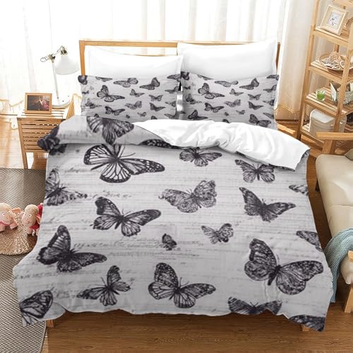 Parure de lit super king housse de couette microfibre léger 3D