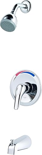 Pfister Pfirst Series - Kit de molduras para bañera y ducha (válvula no incluida), 1 mango, acabado cromado pulido, LG890300