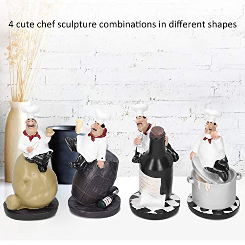 Set de Figuras de Chef en Resina para Cocina miniatura 5
