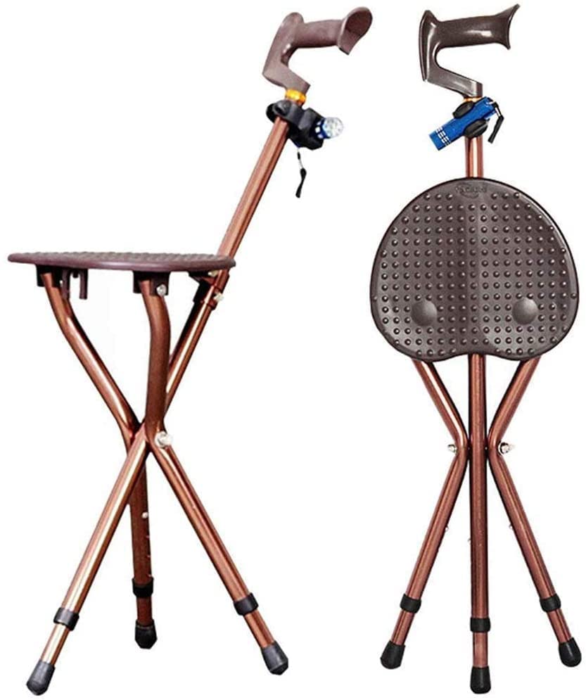 Buy Crutch Chair Seat Folding Cane Seat Seat Walking Stick Handy Cane