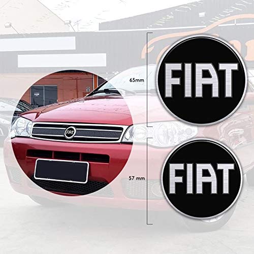Kit Emblemas Palio Fire Weekend 2004/08 Fiat Black Resinado