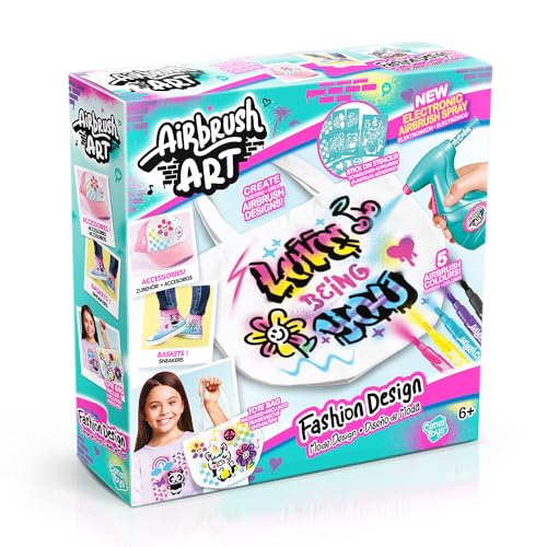 Airbrush Fashion Design Kit for Kids - Customise Your Own Bag & Clothes, Multiple - Image 2